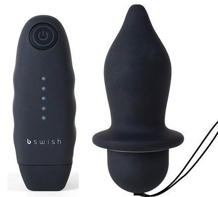 Massaggiatore prostatico b swish bfilled classico plug anale vibrante sex toy maschio nero