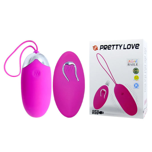 Giocattolo del sesso con vibratore stimolatore con telecomando 12V Pretty Love Egg Berger