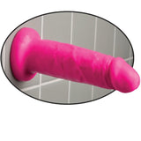 Dillio dildo with suction cup chub 15.2cm pink