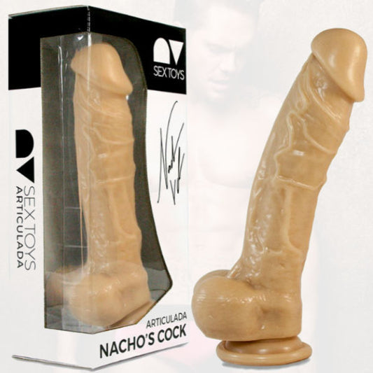 Ultra realistic dildo 24cm nacho vidal cock articulated penis female sex toys