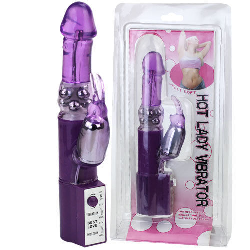 Hot Lady II Rotator Rabbit Pearl Purple Dual-Stimulation Vibrator Sexspielzeug für Frauen