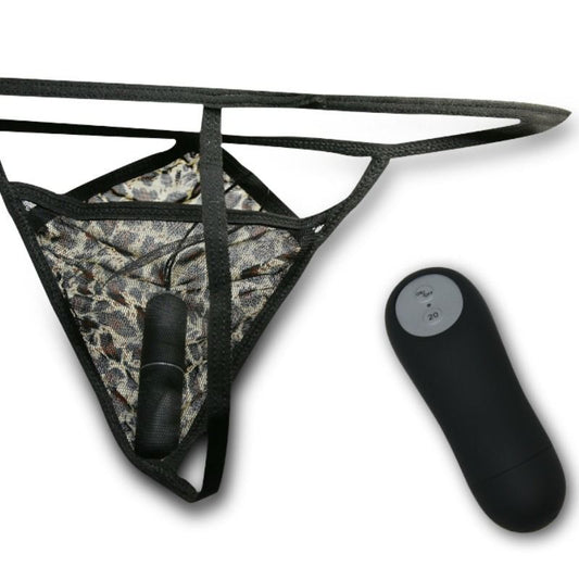 Thong with vibrating bullet and control wild butterfly sex toy panties wereable g-spot