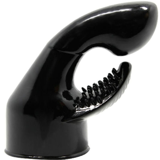 Power head dual stimulation interchangeable head massager g-spot clitoris sex toy