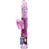 Multispeed vibrator g-spot rechargeable rotation throbbing butterfly stimulator