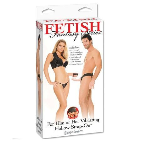 Fetish hollow harness vibrator for him and her natural 14cm