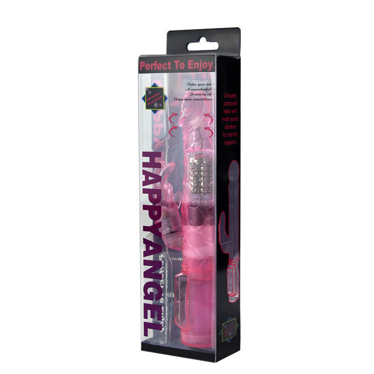 Happy angel vibratore g-spot dildo coniglio femmina adulta sesso rosa rotatore super stimolatore