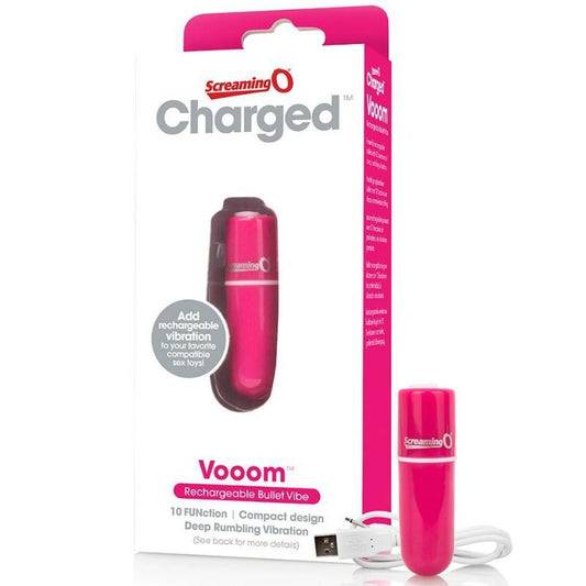 Screaming O powerful rechargeable bullet pink sex toy rechargeable vooom vibrator