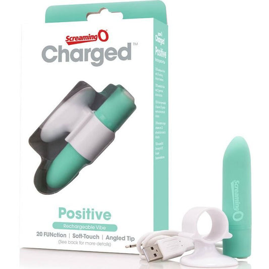 Screaming O positive green massager rechargeable sex toy vibration