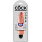 King cock vibrator realistic 15.24cm stiffy natural dildo sex toy women
