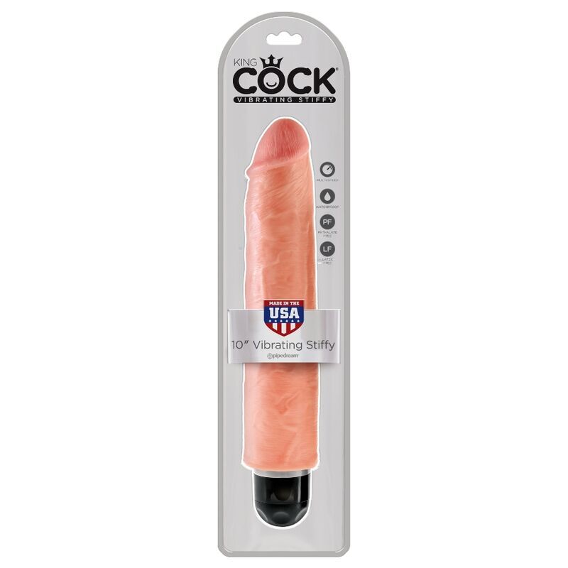 King cock stiffy realistic dildo natural 25.4cm sex toy women vibrator