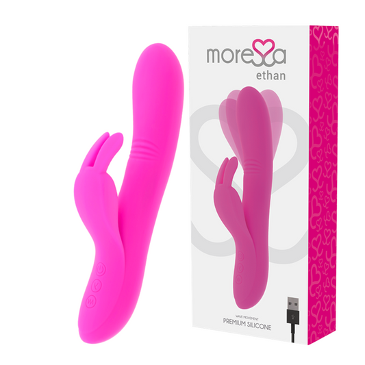 Stimolatore di coniglio per giocattoli sessuali in silicone premium moressa ethan con vibratore multivelocità punto G