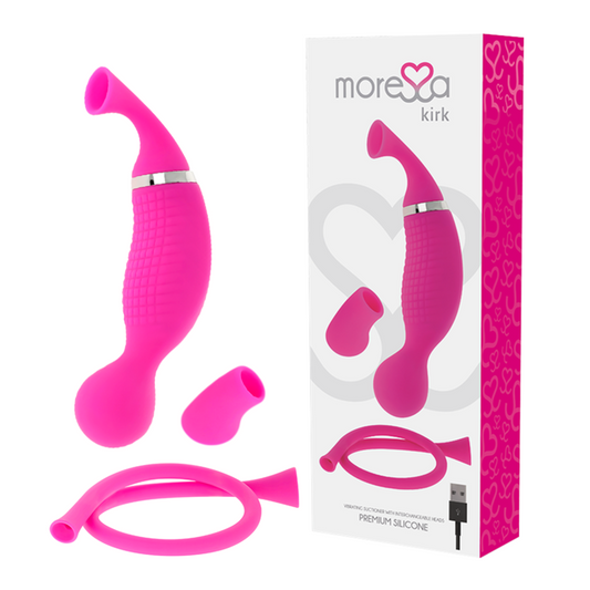 Moressa kirk premium silicone vibrating suctioner sex toy massage stimulate