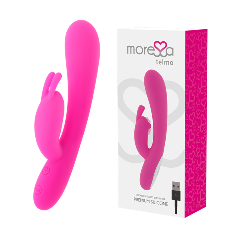 Moressa telmo premium silicone rabbit clitoral stimulator sex toy bunny flexible