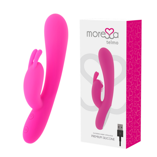 Moressa Telmo, stimolatore clitorideo in silicone premium, giocattolo sessuale coniglietto flessibile