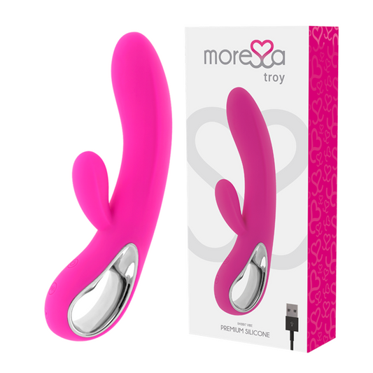 Moressa troy sex toy stimolazione del clitoride g-spot premium in silicone ricaricabile