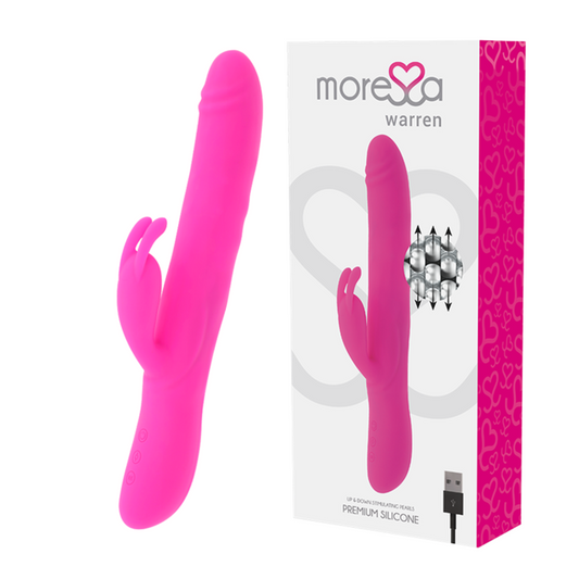 Vibrazione stimolazione del clitoride giocattolo del sesso del coniglio moressa warren silicone premium punto g