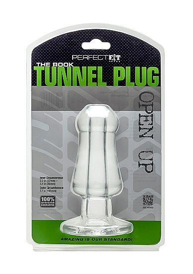 Perfect fit the rook hollow tunnel butt plug transparent sex toy anus vagina dilator