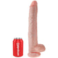 King cock huge dildo realistic 35.6cm testicles suction cup woman sex toy