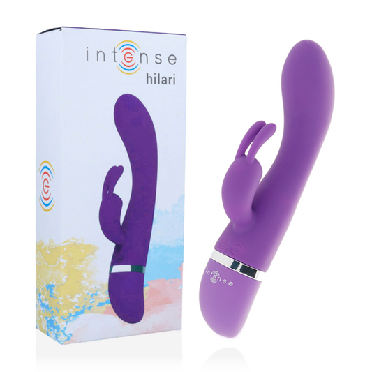 Intense hilari vibrator purple silicone luxe clitoral stimulation sex toy rabbit women