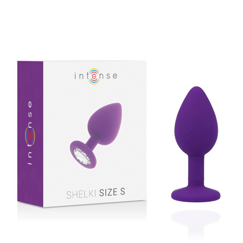 Intense shelki S plug anal purple silicone pleasure anal prostate massager sex toy