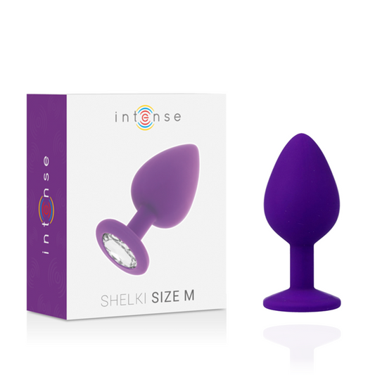 Anal dildo plug silicone beads prostate massager sex toys intense shelki M purple