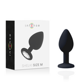 Plug anal black intense shelki size M sex toy prostate massager silicone stimulating