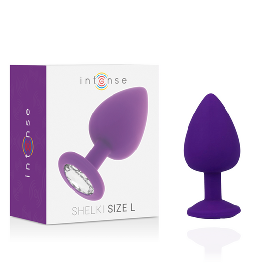 Anal dildo plug silicone beads prostate massager sex toys intense shelki L purple