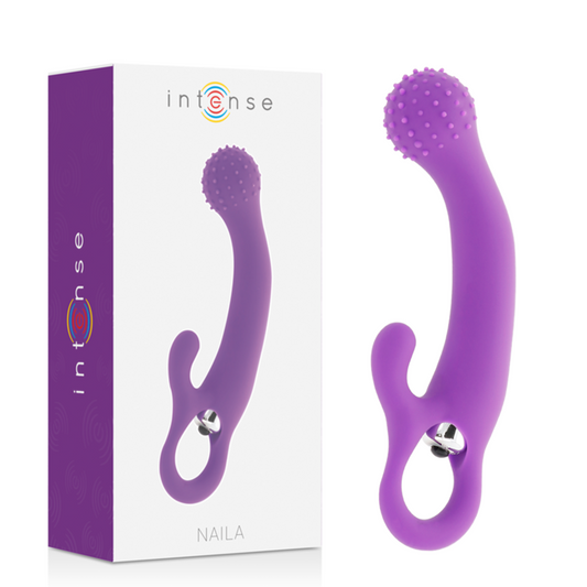 Vibrator g-spot dildo female adult sex toy intense naila vibrating silicone purple