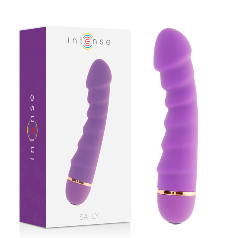 Intense sally 20 speeds silicone purple dildo vibrator sex toy women stimulating