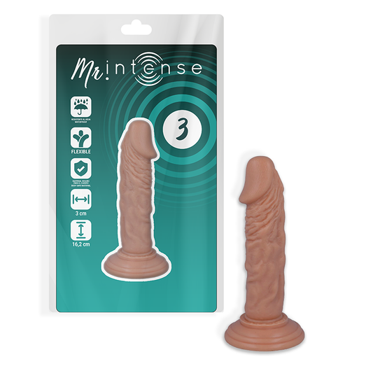 Mr intense 3 realistic dildo 16.2 -O- 3cm color natural soft sex toy