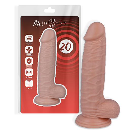 Mr Intense 20 realistischer Dildo Natur 20 -O- 4,6 cm Sexspielzeug mit Saugnapf