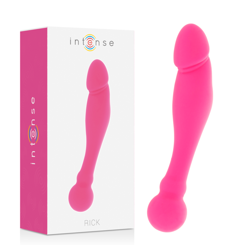 Intense silicone rick dual pink smooth sex toys anal or vaginal