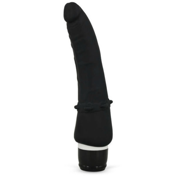 Pene realistico classico in silicone nero Seven Creations da 21 cm