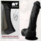 Porn actor dildo realistic - nacho vidal penis black cock huge sex toy 24cm