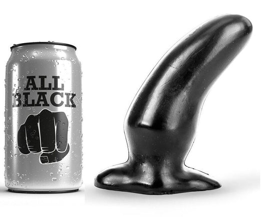 All black butt plug anal 13cm curved shape stimulate g-spot sex toys women men