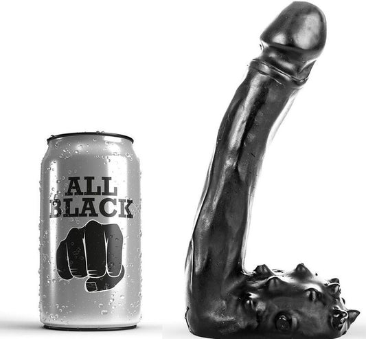 Ganz schwarzer realistischer Dildo, 19 cm, Sexspielzeug, großer, schlanker Penis, Vergnügen, Anal, Frauen, Männer