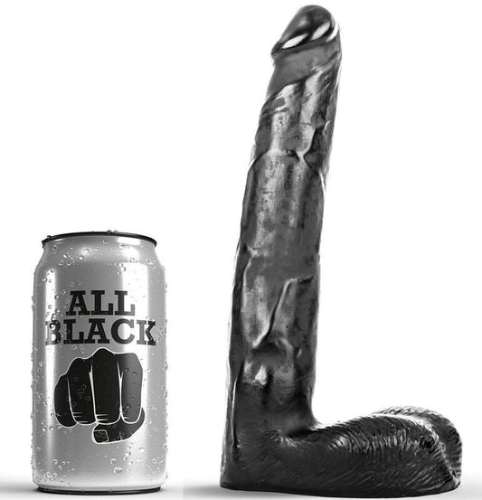 Ganz schwarzer realistischer Dildo, 21 cm, Sexspielzeug, Stimulation, Vergnügen, Anal, für Frauen und Männer