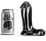 All black realistic dildo 14cm sex toy anal short smooth suction cup couple