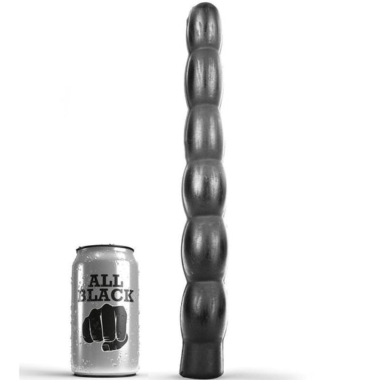 Tutto nero lungo plug anale perline dildo massaggiatore giocattoli morbidi del sesso per donne uomini 32 cm