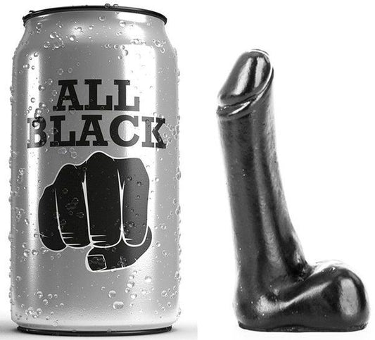 All black dildo 9cm sex toys realistic g-spot anal women men small slim smooth