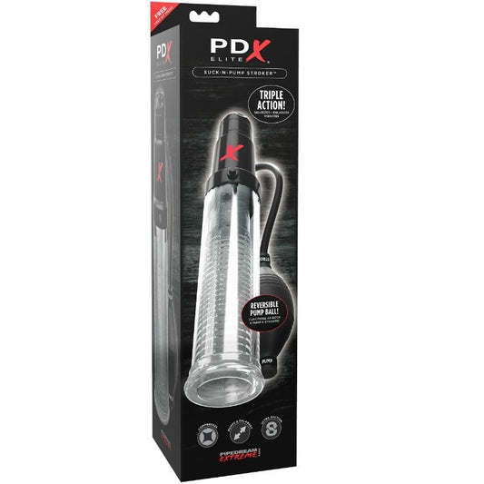 Pdx elite suck N pump strocker vibrating masturbating suction pump
