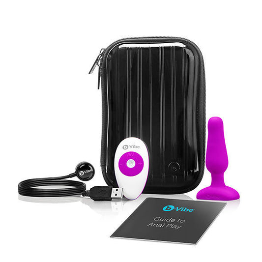 Female-dildo butt anal-toys b-vibe novice control remote toy-massager plug