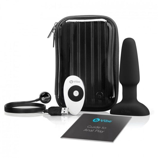 Weiblicher Vibrator B-Vibe Rimming Fernbedienung Analplug II schwarzer Dildo Sexspielzeug