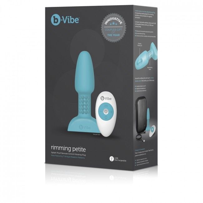 Female vibrator b-vibe rimming remote control anal plug little size beginner toy