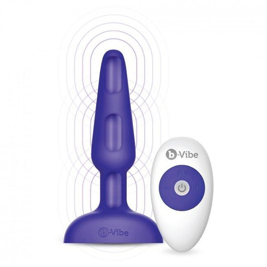 Female vibrator b-vibe trio remote control anal plug purple dildo sex toy
