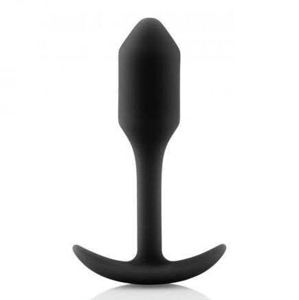 B-vibe snug plug 1 black anal plug sex toy weighted silicone plug