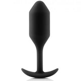 B-vibe snug plug 2 anal plug for couple weighted silicone plug black