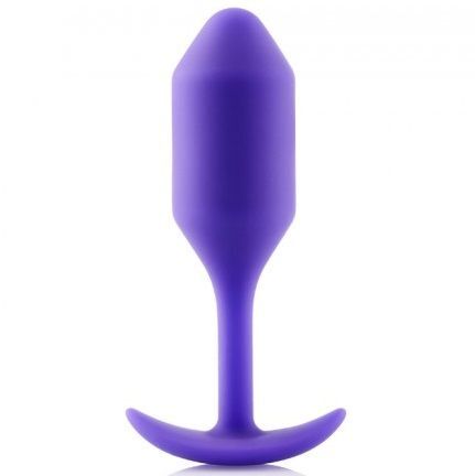 B-vibe snug plug 2 purple sex toy for both plug anal weigthed silicone plug