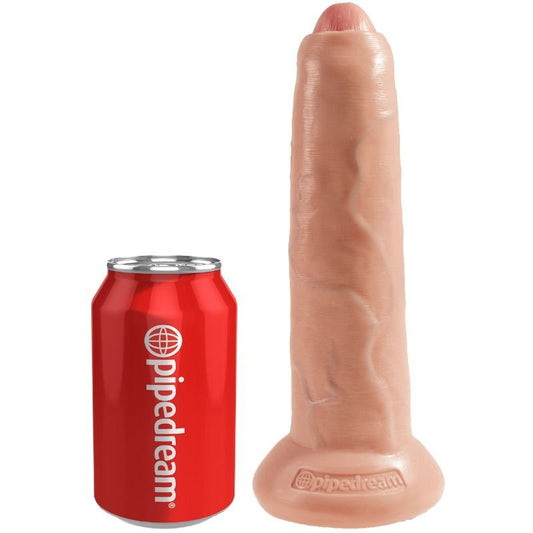 XXL Extra großer Königsschwanz-Dildo, realistisch, 23 cm, ungeschnittener riesiger Penis, natürliches Sexspielzeug