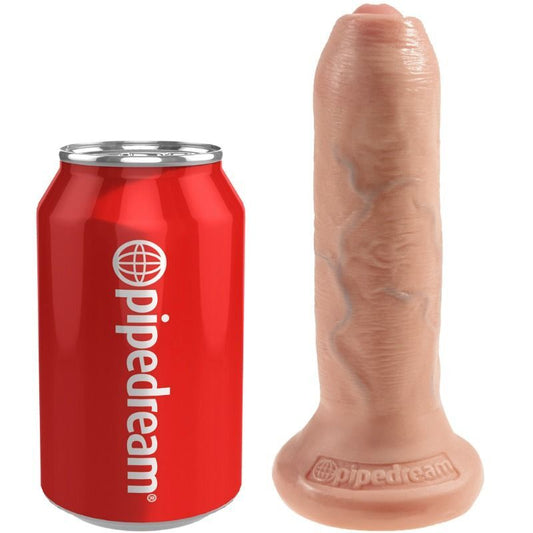 King cock dildo realistico pene non tagliato naturale giocattolo del sesso anale vaginale da 17 cm